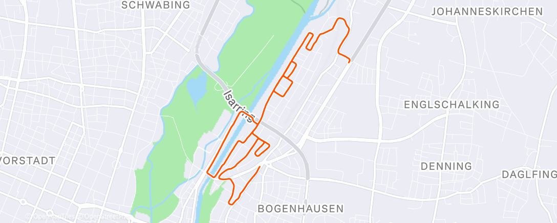 Map of the activity, Abendlauf