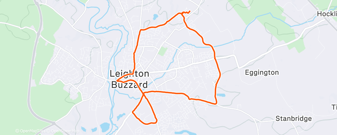 Map of the activity, Afternoon walk