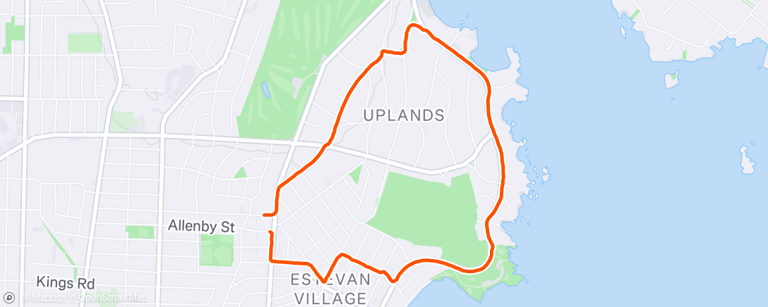 Map of the activity, Afternoon Walk