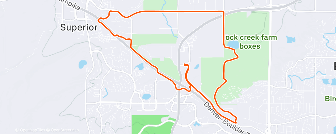 Map of the activity, Afternoon Ride