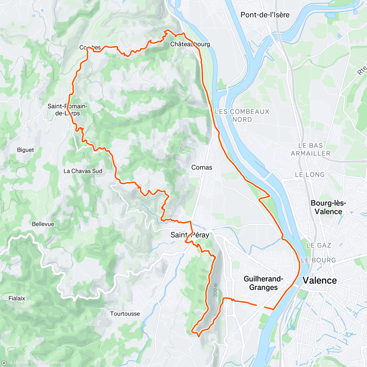 Map of the activity, [Guilherand-Granges] Perce-neige