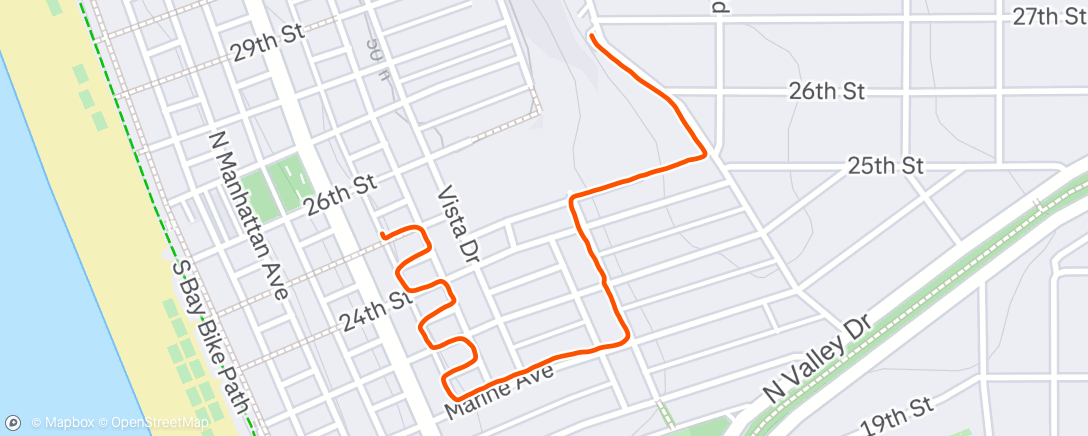 Map of the activity, 11/19/2024 Rehab Walk w/ Small Hills