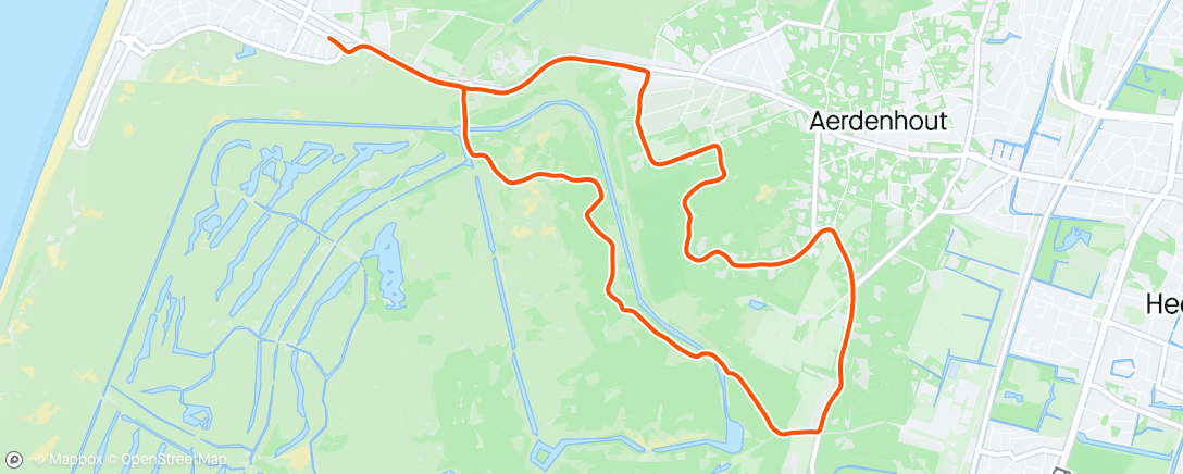 Mapa de la actividad, Namiddagloop