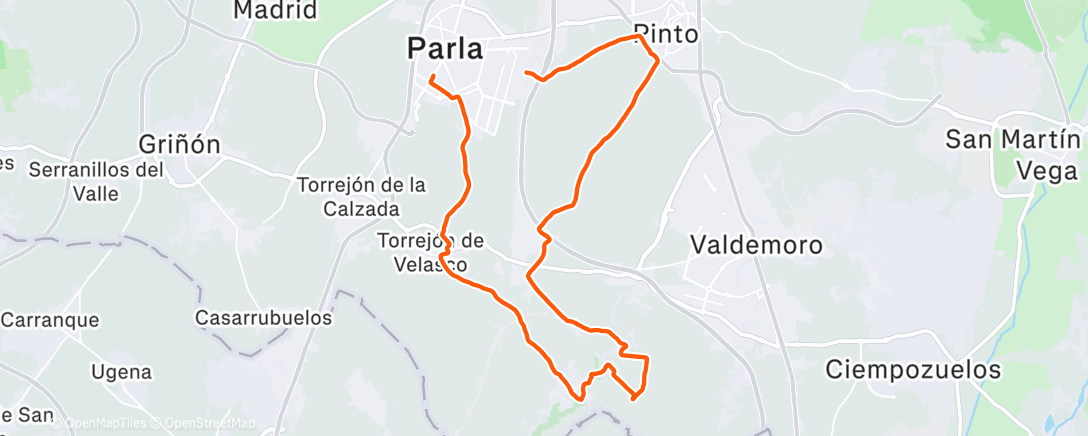 Map of the activity, Primera salida 2026, de paseo