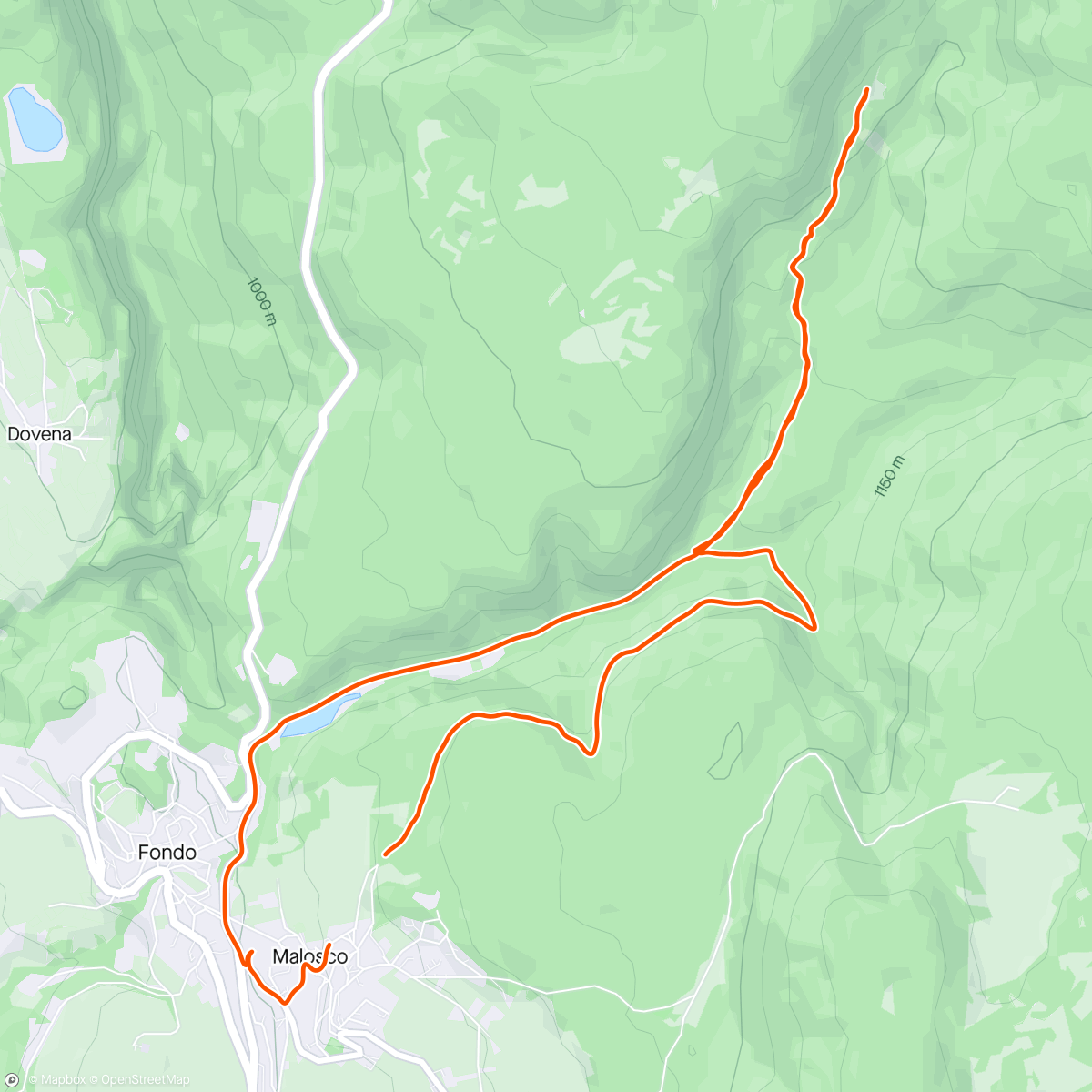 Map of the activity, Evening gravel ride to get back into the groove.