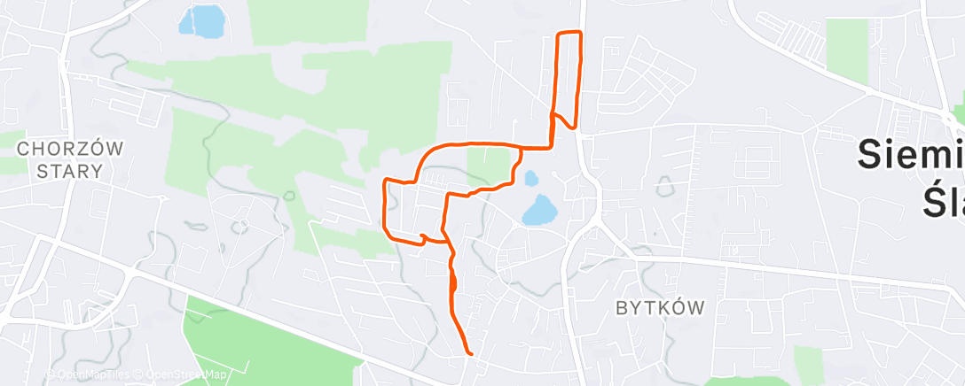Карта физической активности (Afternoon Run)