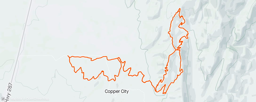 Карта физической активности (Morning Copper, Pika loop)