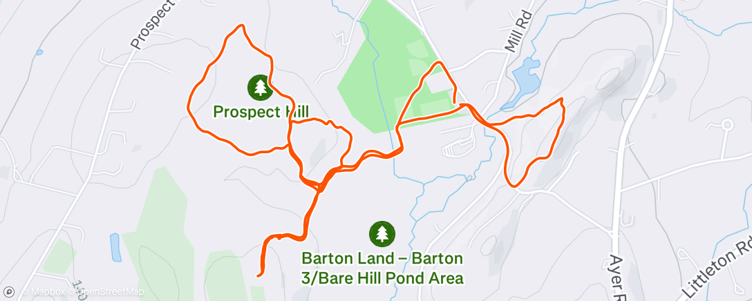 Map of the activity, Depot laps