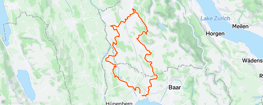 Map of the activity, Lunch Ride