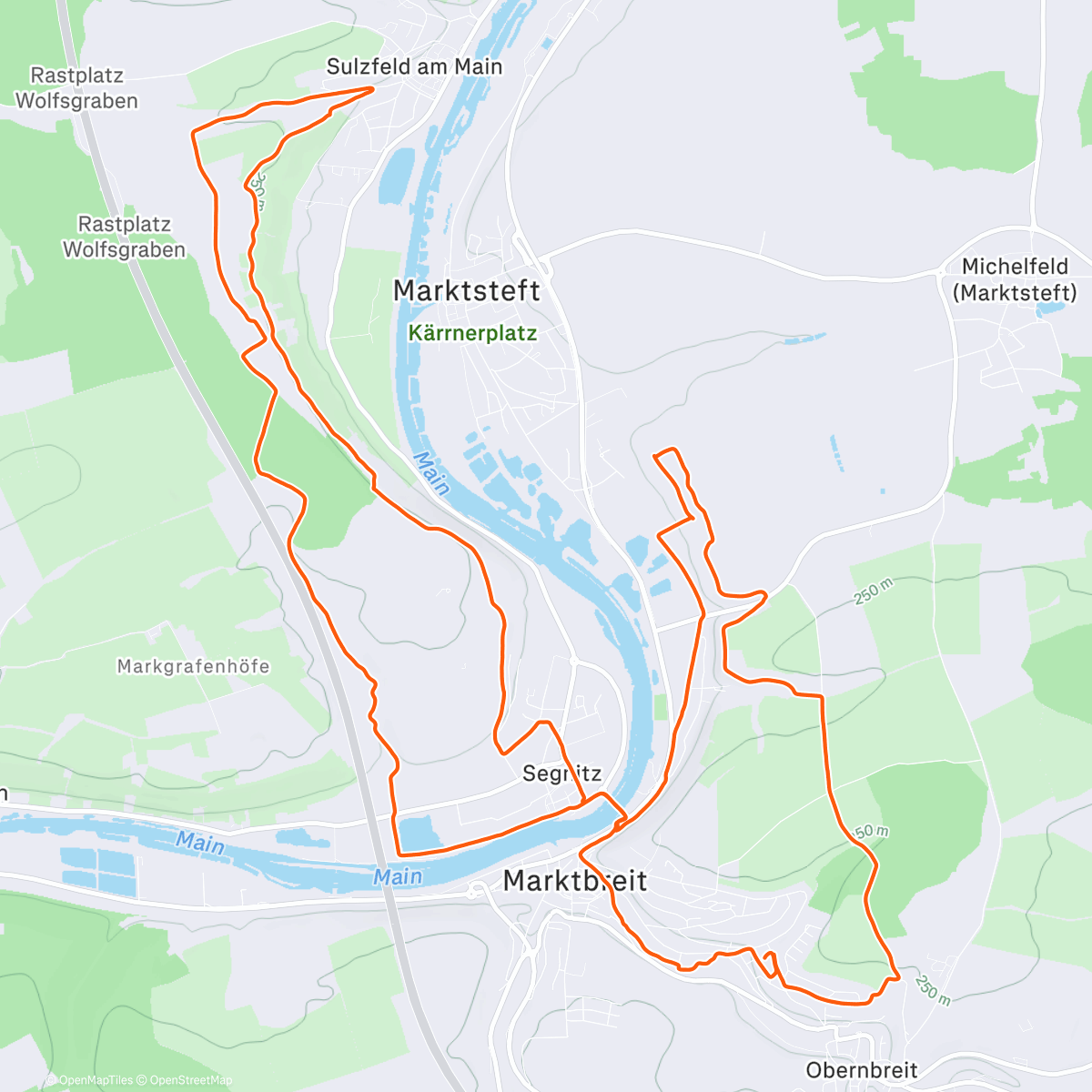 Карта физической активности (Genussrunde mit Dolly ☀️🐕‍🦺🥰🏃🏼‍♀️)