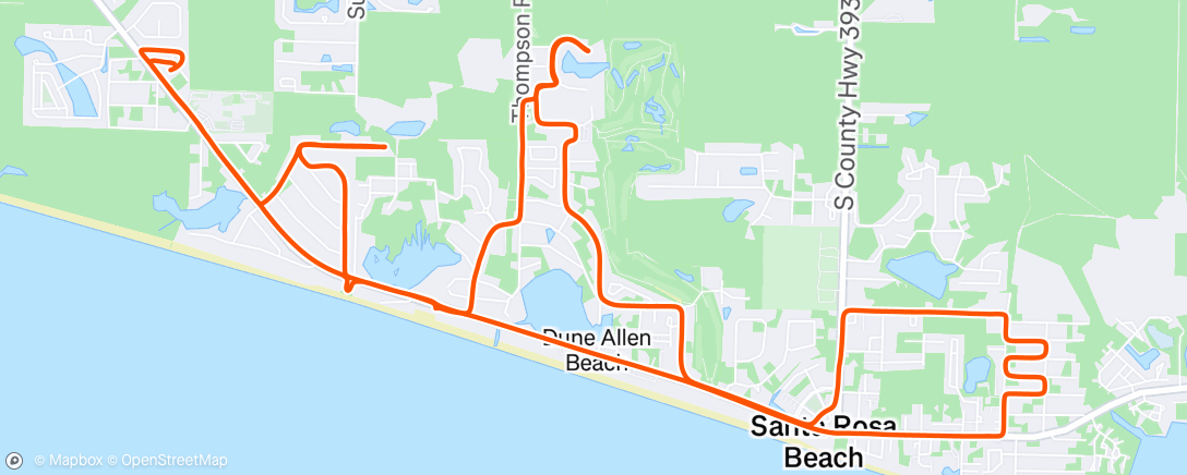 Map of the activity, Morning Ride