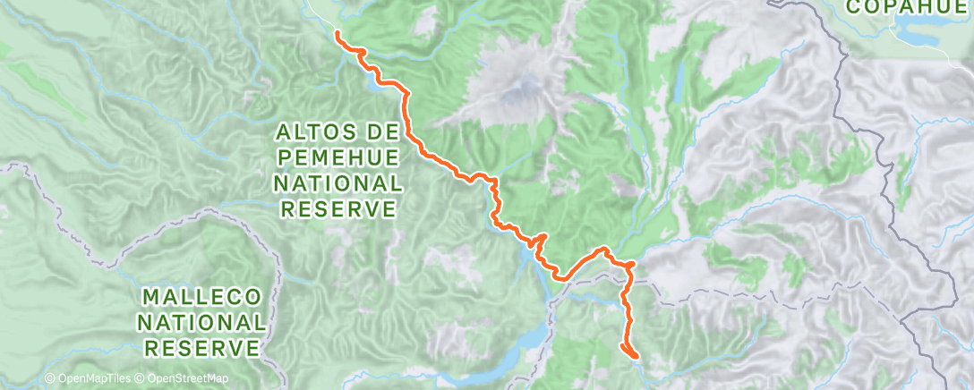 Map of the activity, Patagonia day 19