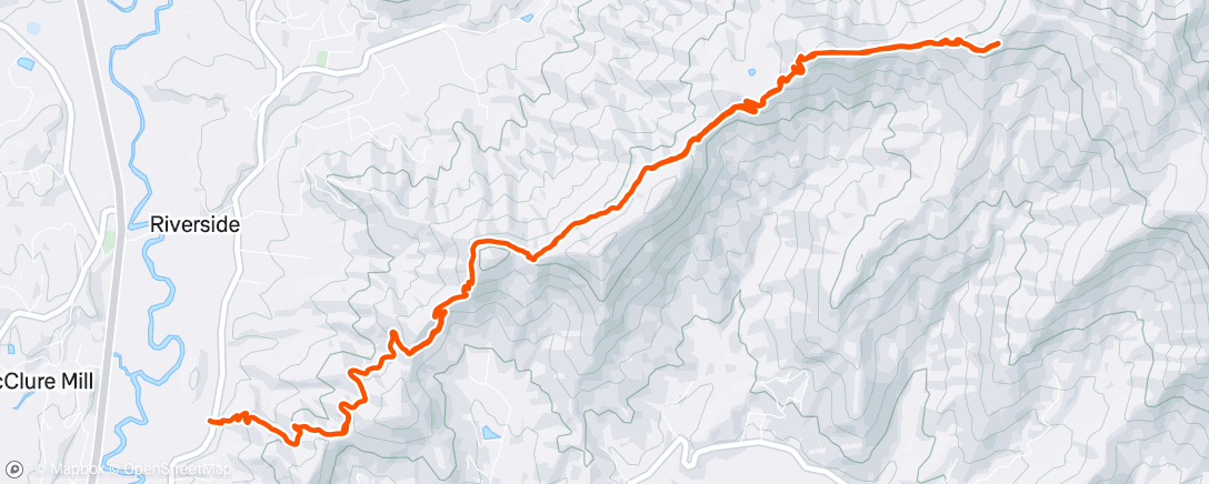 Map of the activity, Morning Hike