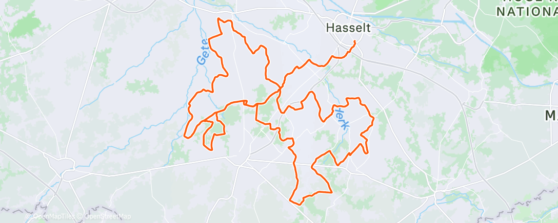 Map of the activity, Ploegtraining