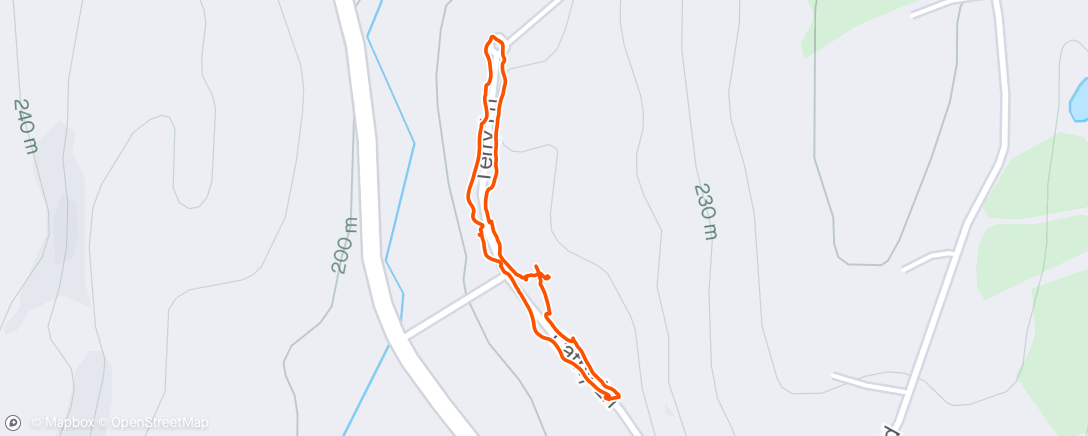 Map of the activity, Walk with Cooper