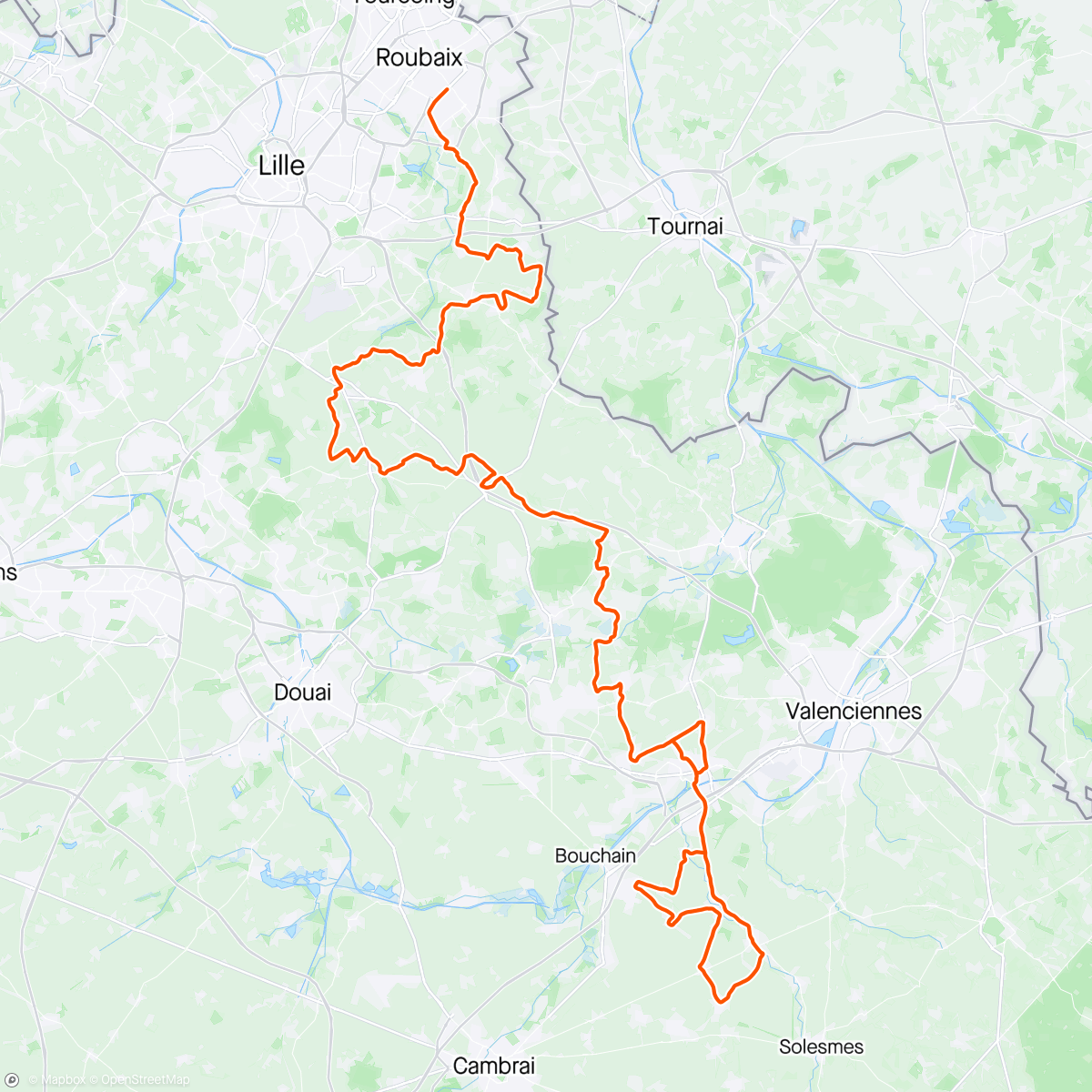 Map of the activity, Wearing no.1