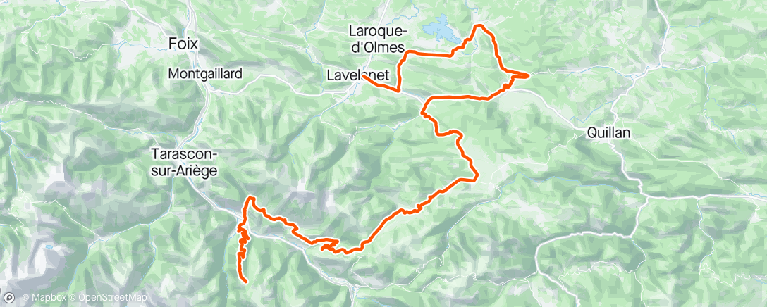 Map of the activity, Ronde de L’isard stage 4