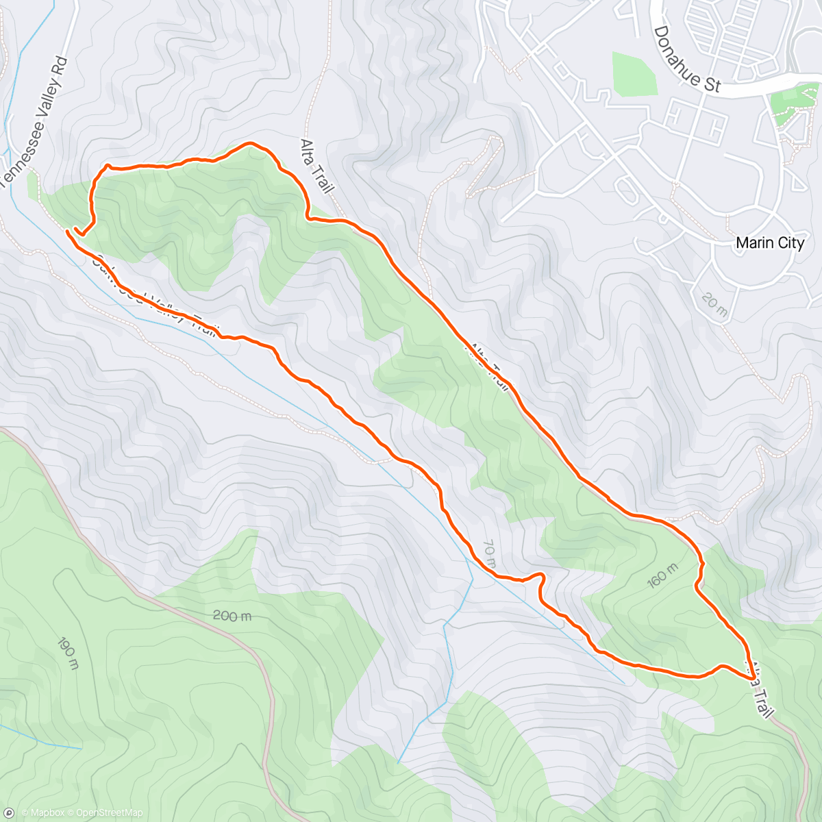 Map of the activity, Ridge hike with Ruggles 🌞