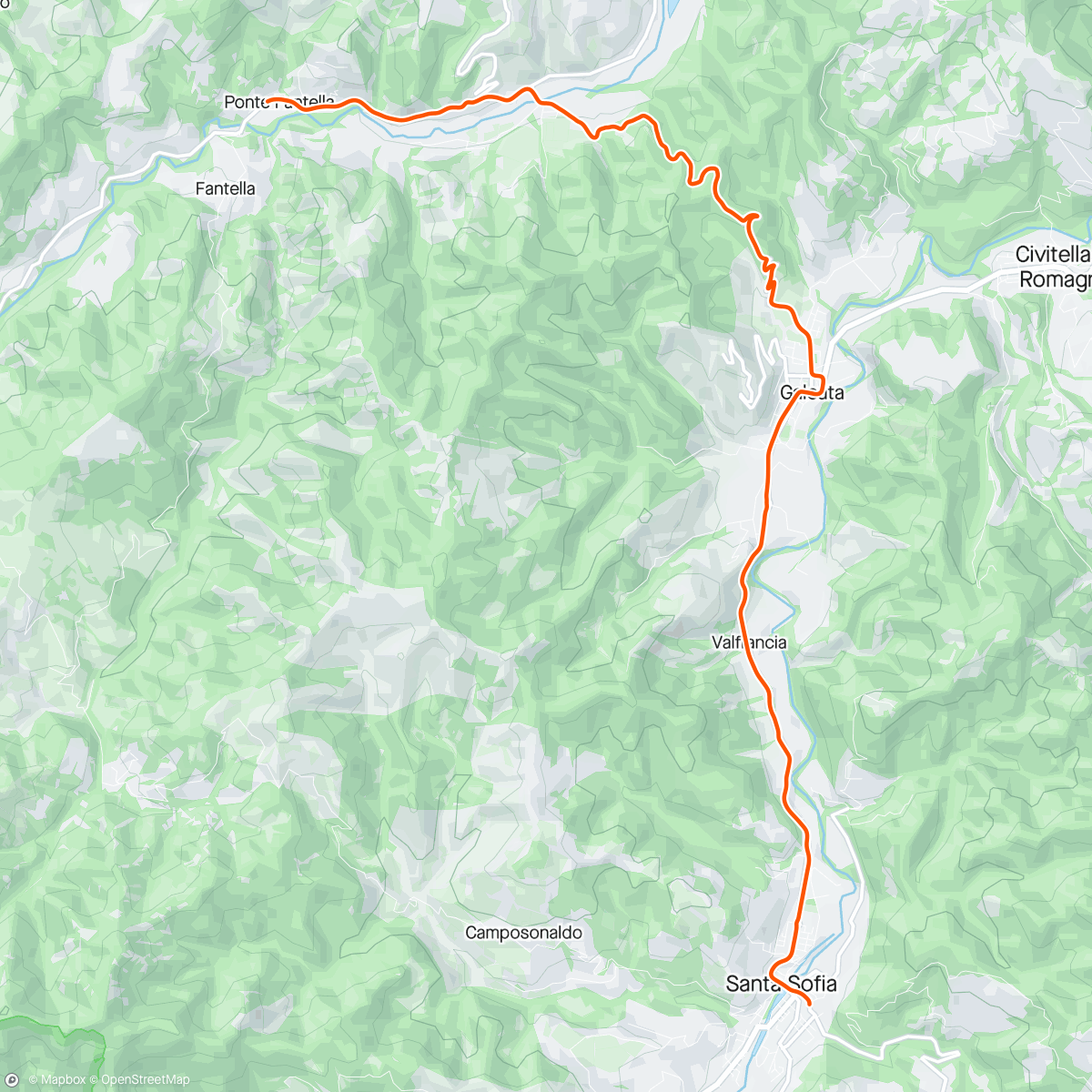 Map of the activity, ROUVY - Colle Monte delle Forche | Italy
