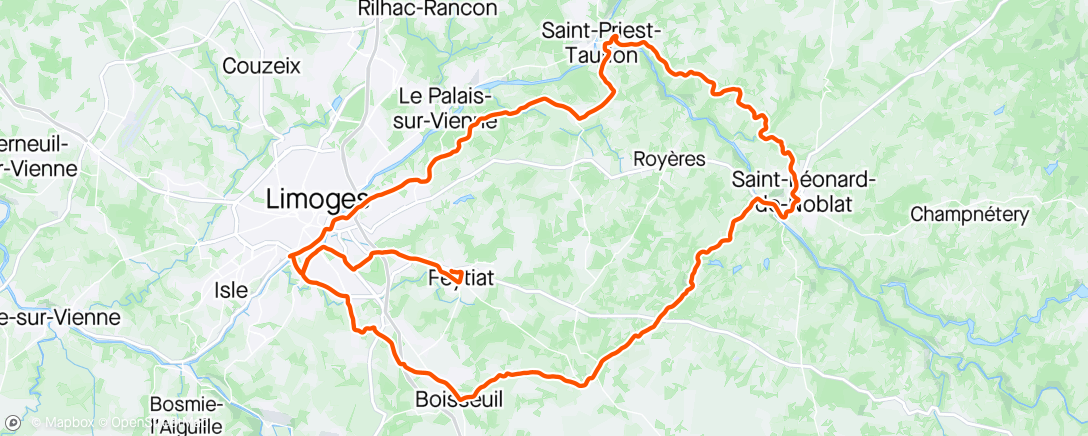 Map of the activity, Sortie vélo avec le Flo 🏔️🤘