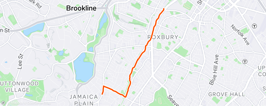 Map of the activity, Lunch Ride