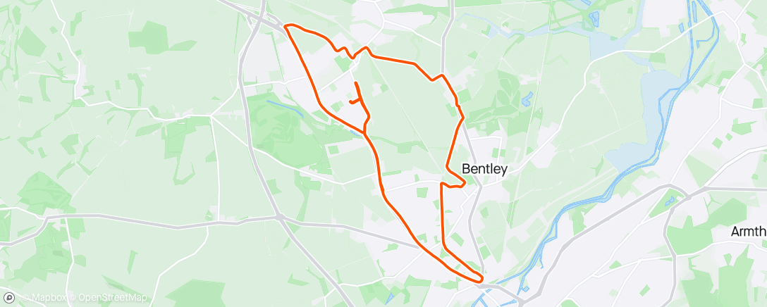 Map of the activity, 90 mins conditioning 🏃‍♂️