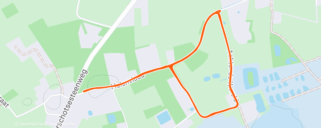 Map of the activity, Namiddagloop