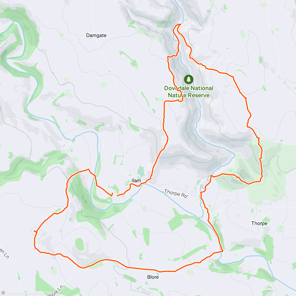 Map of the activity, Southerly Ethals