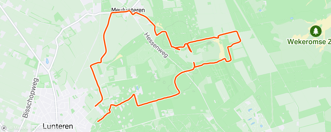 Map of the activity, Ochtendloop