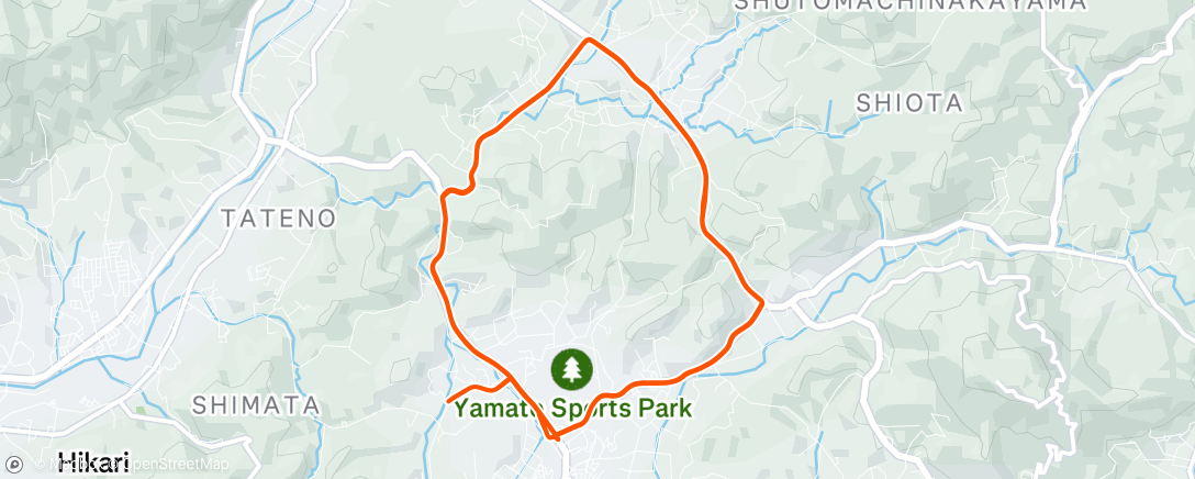 Map of the activity, 朝のライド