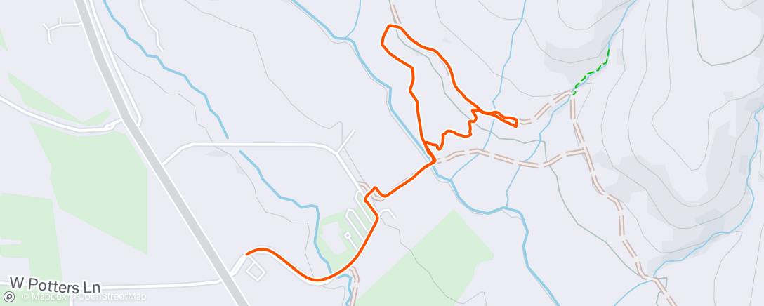 Map of the activity, Afternoon Walk