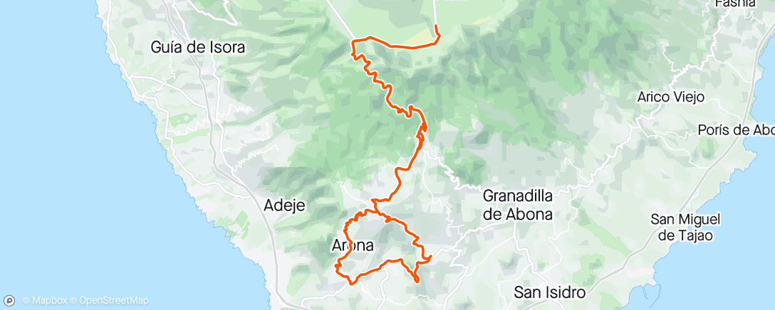 Map of the activity, Teide day 13