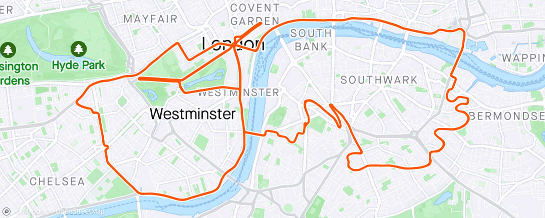 Map of the activity, Zwift - Explosive Power (1) in London