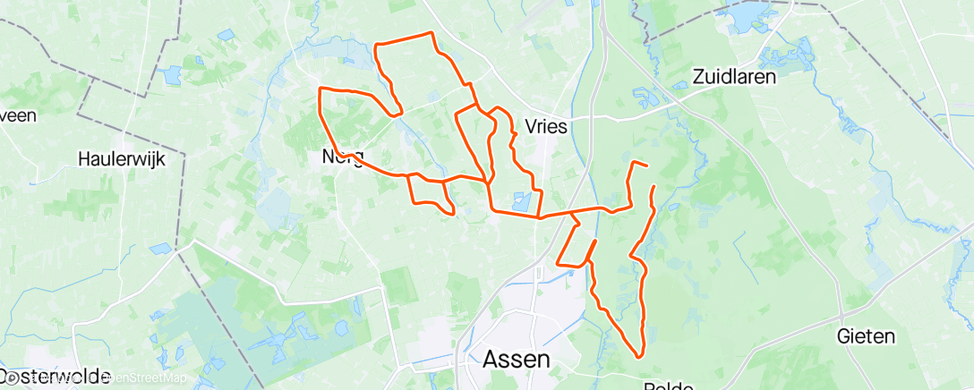 Map of the activity, Race ready
