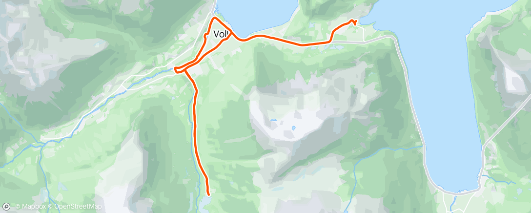 Map of the activity, Morning Trail Run