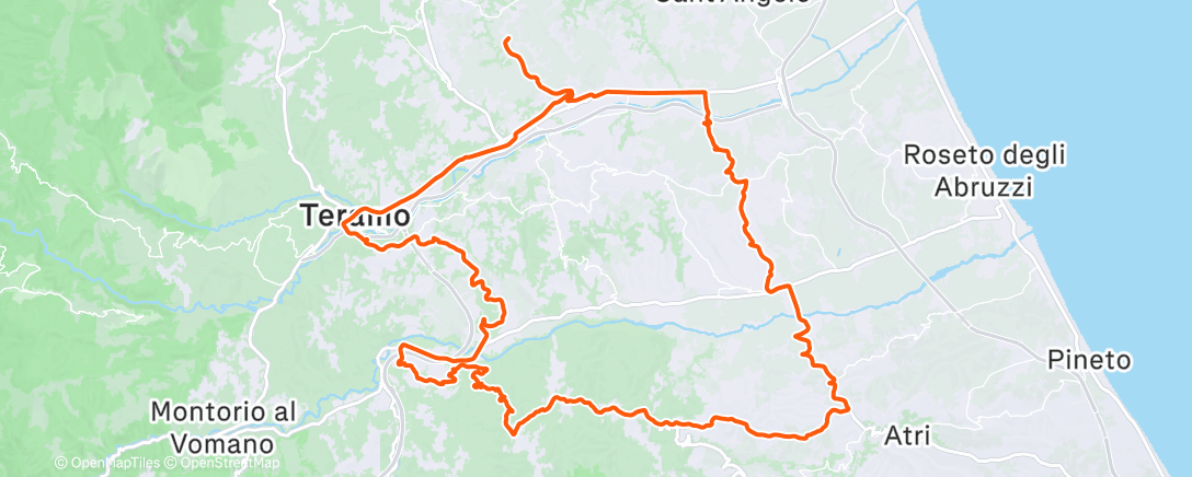 Mapa de la actividad (Pedalata dell'ora di pranzo 💜❄️)