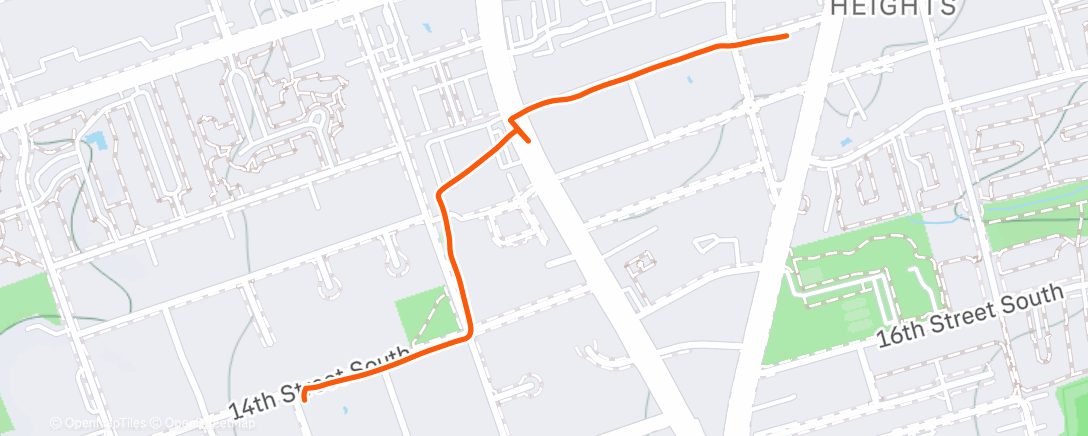 Map of the activity, Morning Ride