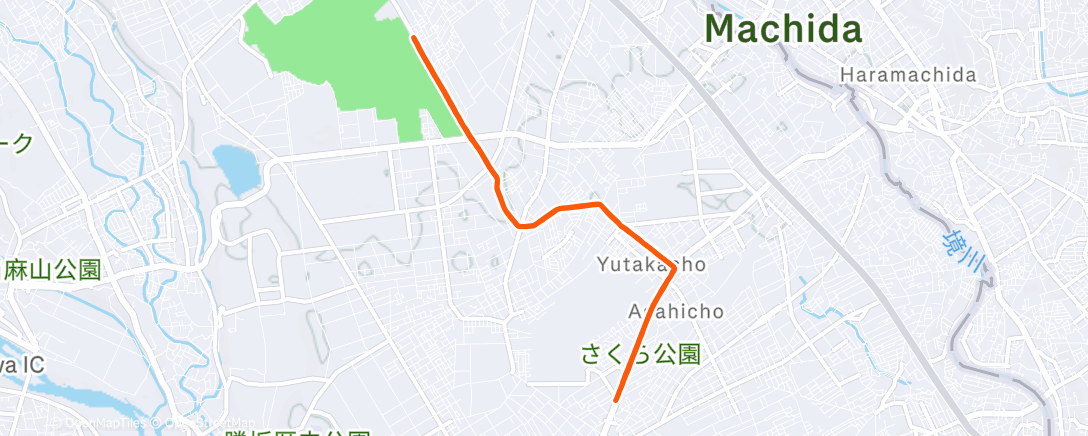 Map of the activity, 年の瀬🏃‍♀️
