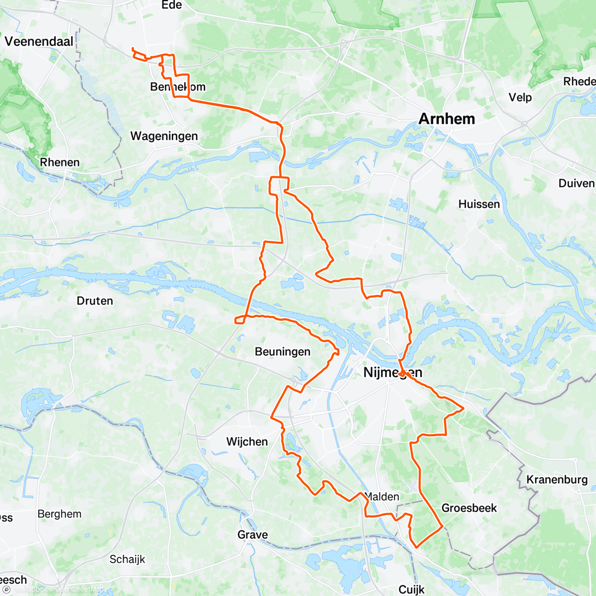 Map of the activity, WVE Toughmen