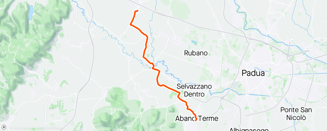 Map of the activity, Winter tire Ride