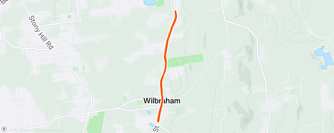Map of the activity, Lunch Run