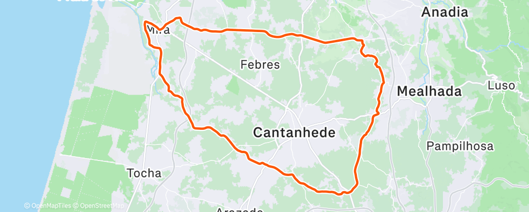 Карта физической активности (Volta de bicicleta matinal)