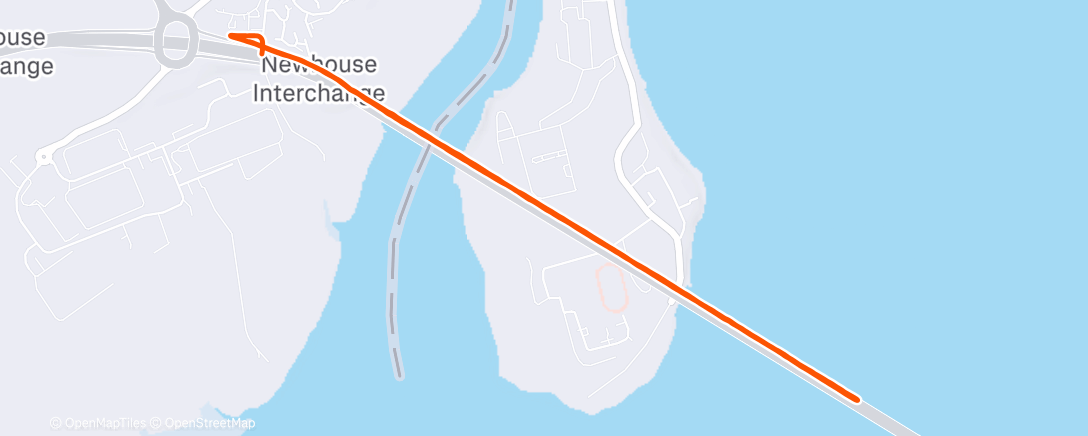 Map of the activity, Severn Bridge ParkRun