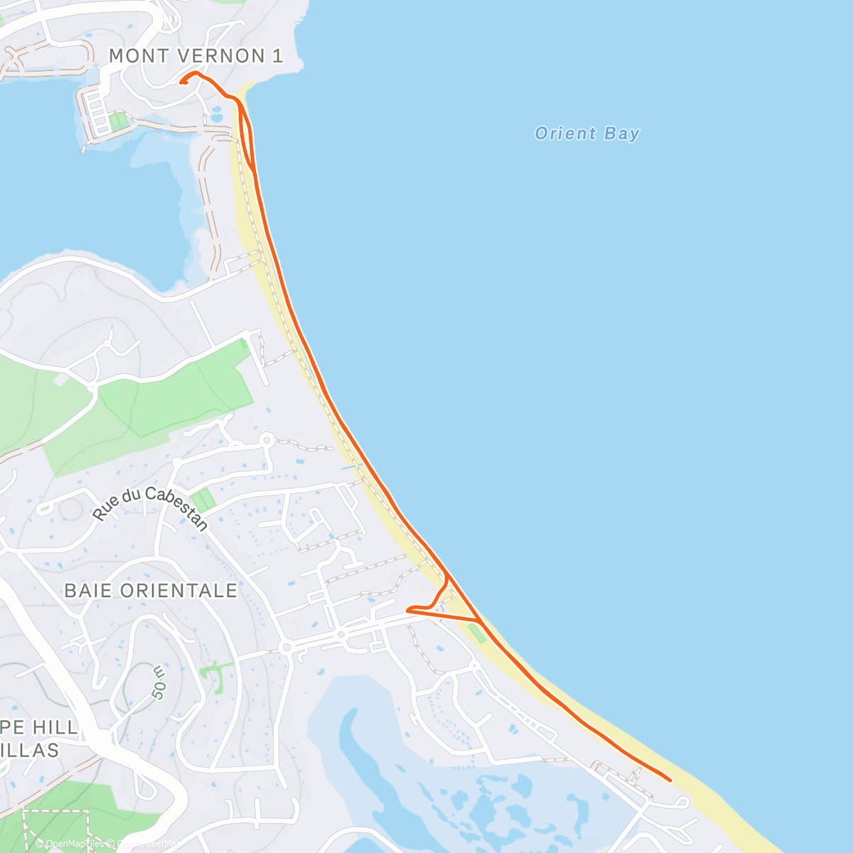 Map of the activity, Un dernier petit dej sur la plage