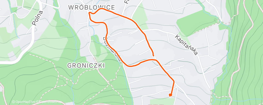 Map of the activity, Morning Walk