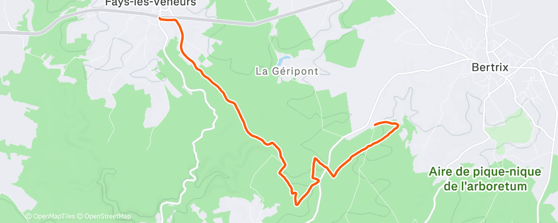 Map of the activity, Hard'N Trail Evening Trail Run - Et un petit vin chaud pour terminée l'année