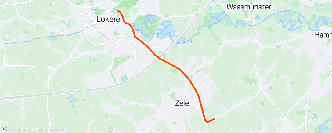 アクティビティ「Rechtstreeks naar huis」の地図