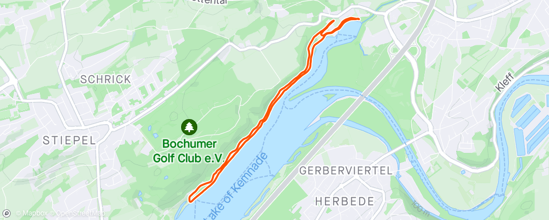 Map of the activity, BOGESTRA Lauftreff