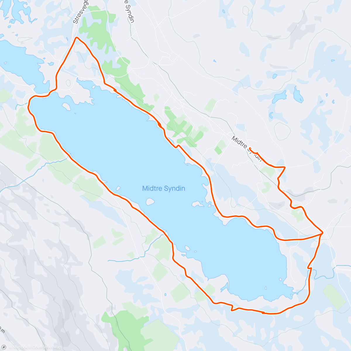 Map of the activity, Mitre Syndin rundt