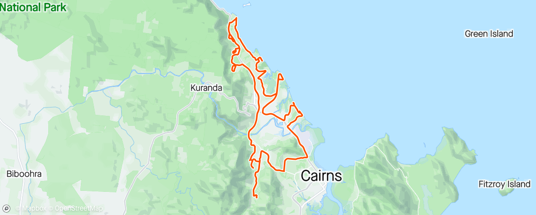Map of the activity, Nice to finally ride 100k